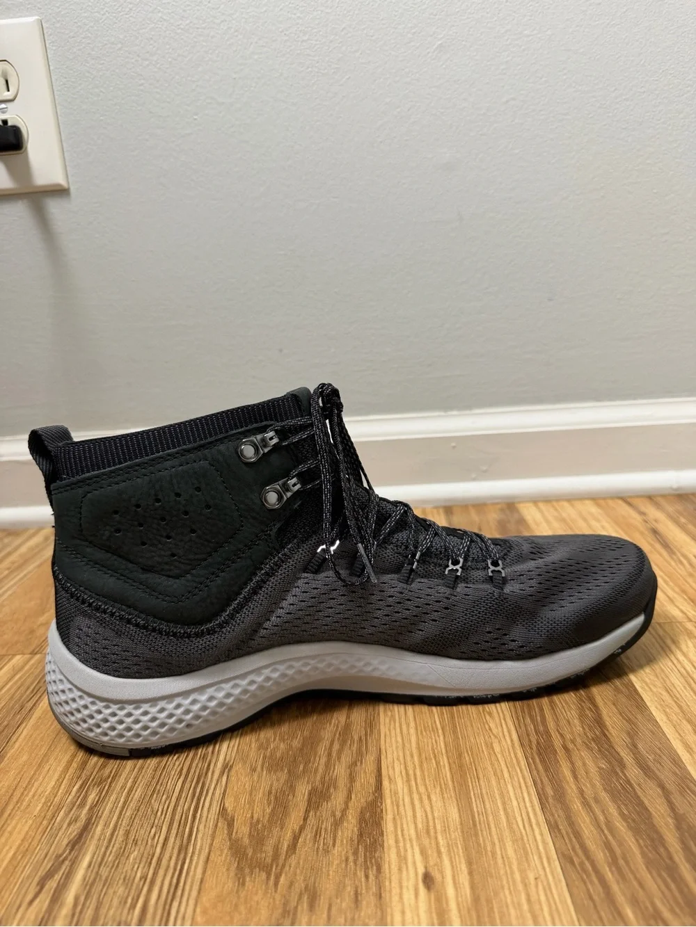 Timberland Fly Roam Black Trail Mid Knit Shoe Aerocore A1NQ5 Men Size 11